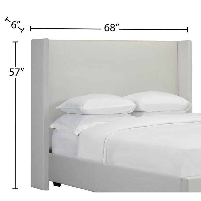 Tête à oreilles rembourré Hednesford, Grand, Blanc cassé