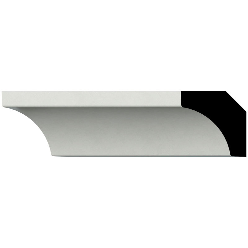 Moulure couronnée Endurathane Finley, H 5/8 po x P 5/8 po x F 1 po x L 96 po, apprêtée en usine