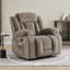 Fauteuil inclinable manuel berçant pivotant en tissu de technologie large 37,23 po Kokal-110969296