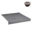 Base de douche en acrylique gris mat avec drain central Streamline 36 po x 36 po Streamline-118934367
