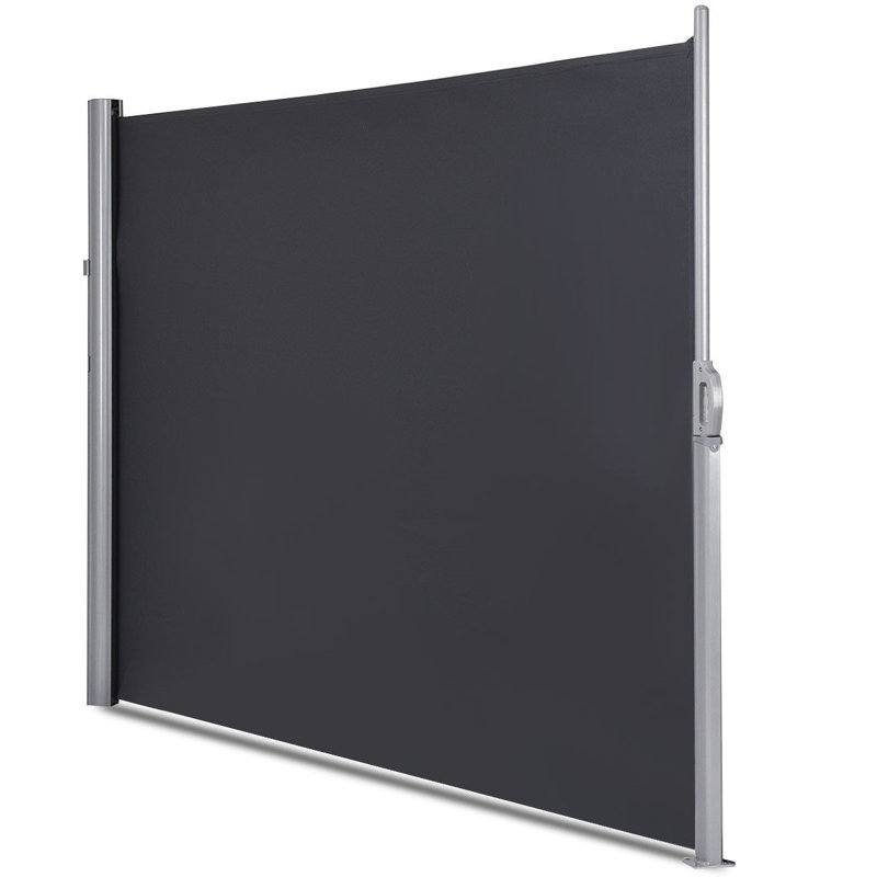 Polyester Fence Panels, Dark Gray, 63" H x 2" W x 118.5" D