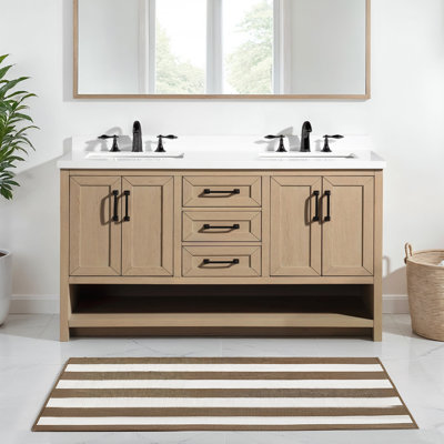 Ensemble de meuble-lavabo double 55 po Venice