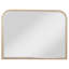 Lno Dresser Mirror, Beige Oak Wood Frame, Rectangular 36 Inch