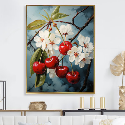 «Chuckling Cherry Charm I», art mural sur toile_105729