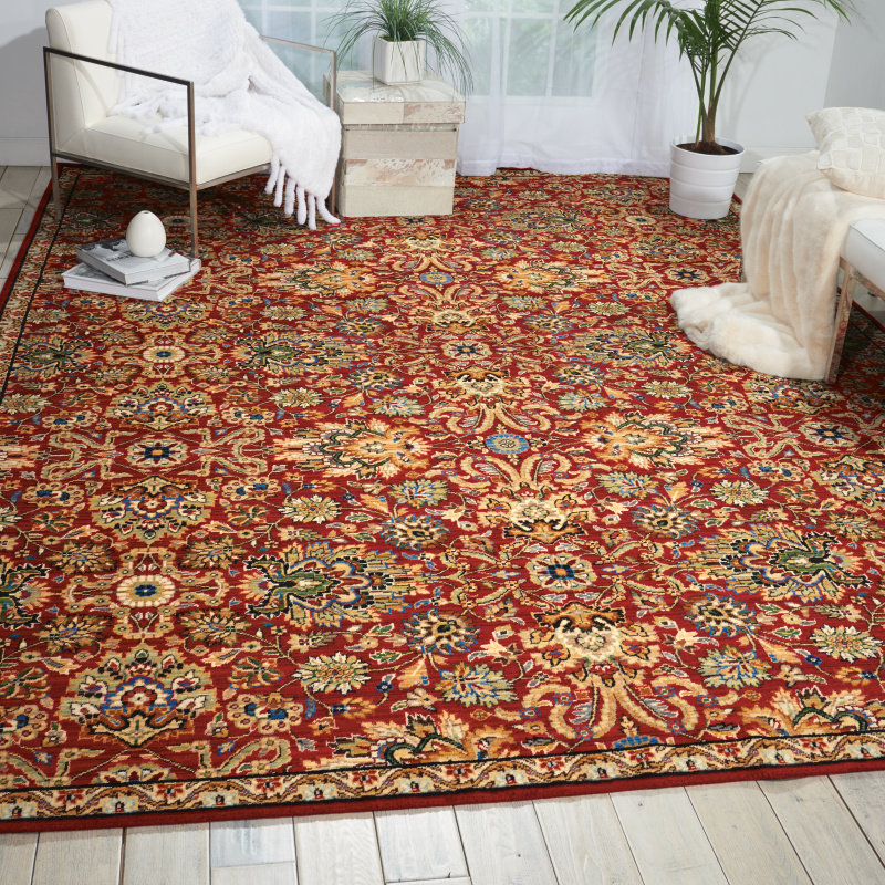 Charleson Wool Oriental Indoor Rug, Rectangle 9'9" x 13'