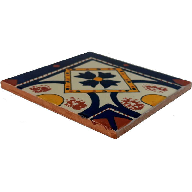 6" x 6" 4pcs TalaMex Corner Ortega Talavera Mexican Tile