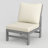 Outdoor 71"W HDPE Modular Modern Sofa With 5" Thick Cushions & Natural Wood Texture-152936173