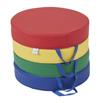 Coussins de plancher ECR4Kids SoftZone Carry Me avec poignée, siège flexible, 4 pièces