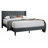 Fabric Bed with Tufted Headboard-306215526-327693734