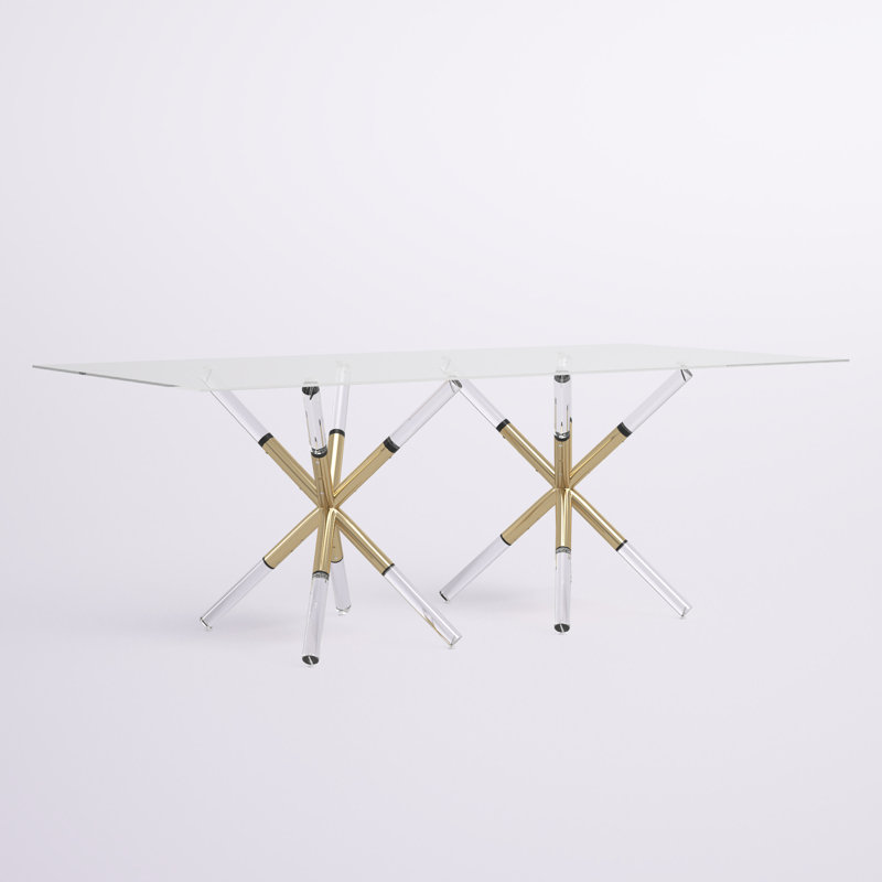 Jonah Glass Top Dining Table