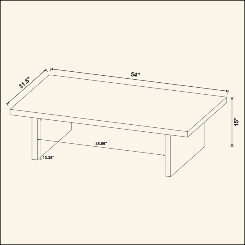 2-Piece Rectangular Coffee And End Table Set