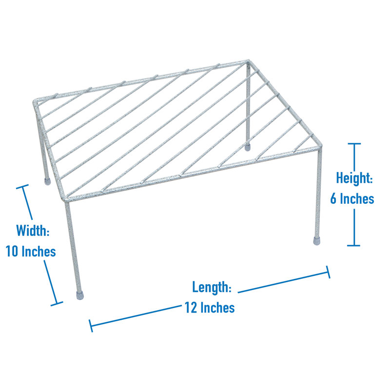 Speckled Helper Shelving Rack, White