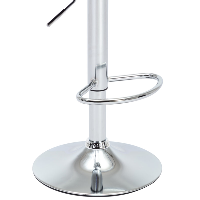 Ensemble de 4 tabourets de bar pivotants, tabourets de bar en similicuir rembourrés à hauteur de comptoir avec dossier, chaises de bar modernes réglables pour îlot de cuisine, blanc