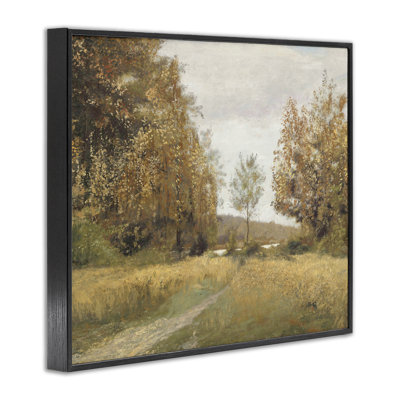 Path Through Autumn Trees Framed Giclee, design by Amber Sterling