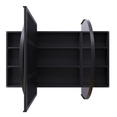 Recessed Framed 2 of Doors Medicine Cabinet with Adjustable Shelves