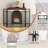 Brynnae 3 Panel Steel Fireplace Screen