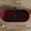 Baignoire moderne rouge