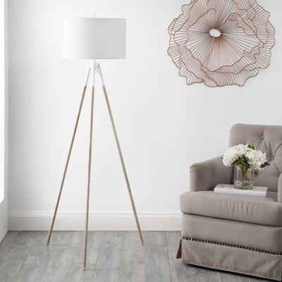 Cloer 61'' Gold Tripod Floor Lamp