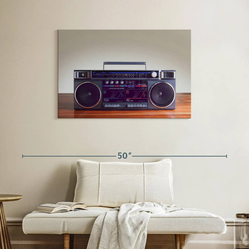 Iconic Boombox, 26" H x 39" W