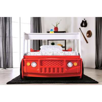 Lit de voiture de course Red
