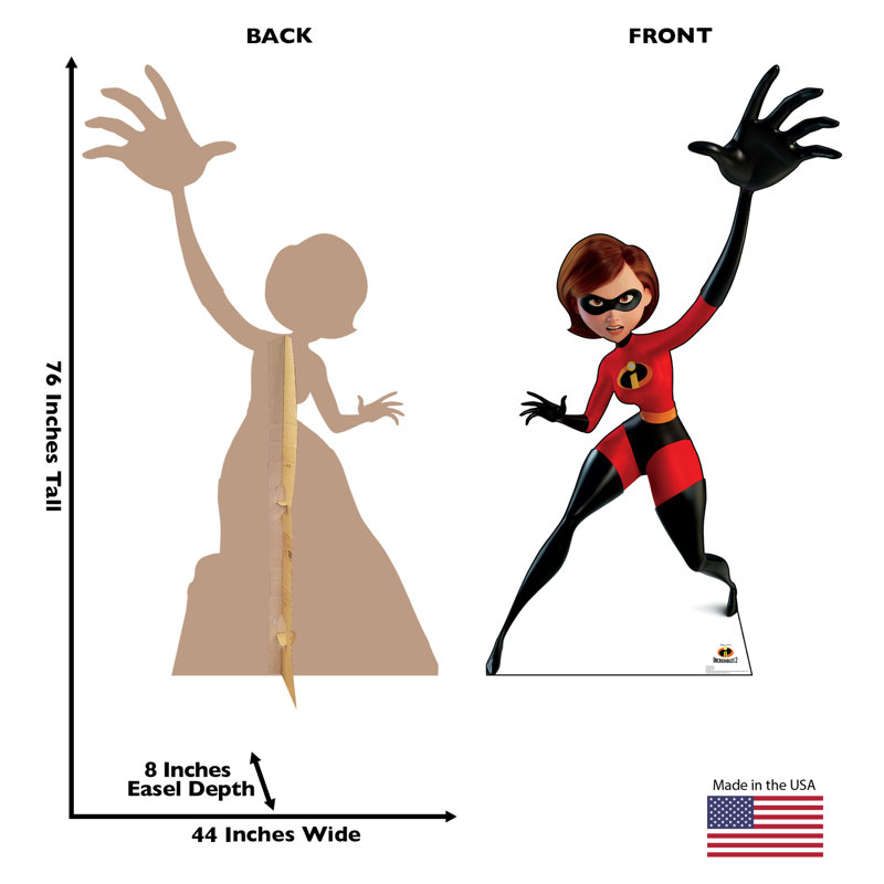 Elastigirl Life-Size Red and Black Cardboard Cutout