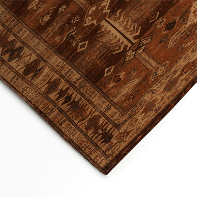 Tapis turc intérieur et extérieur brun, Rectangle 9 pi x 12 pi