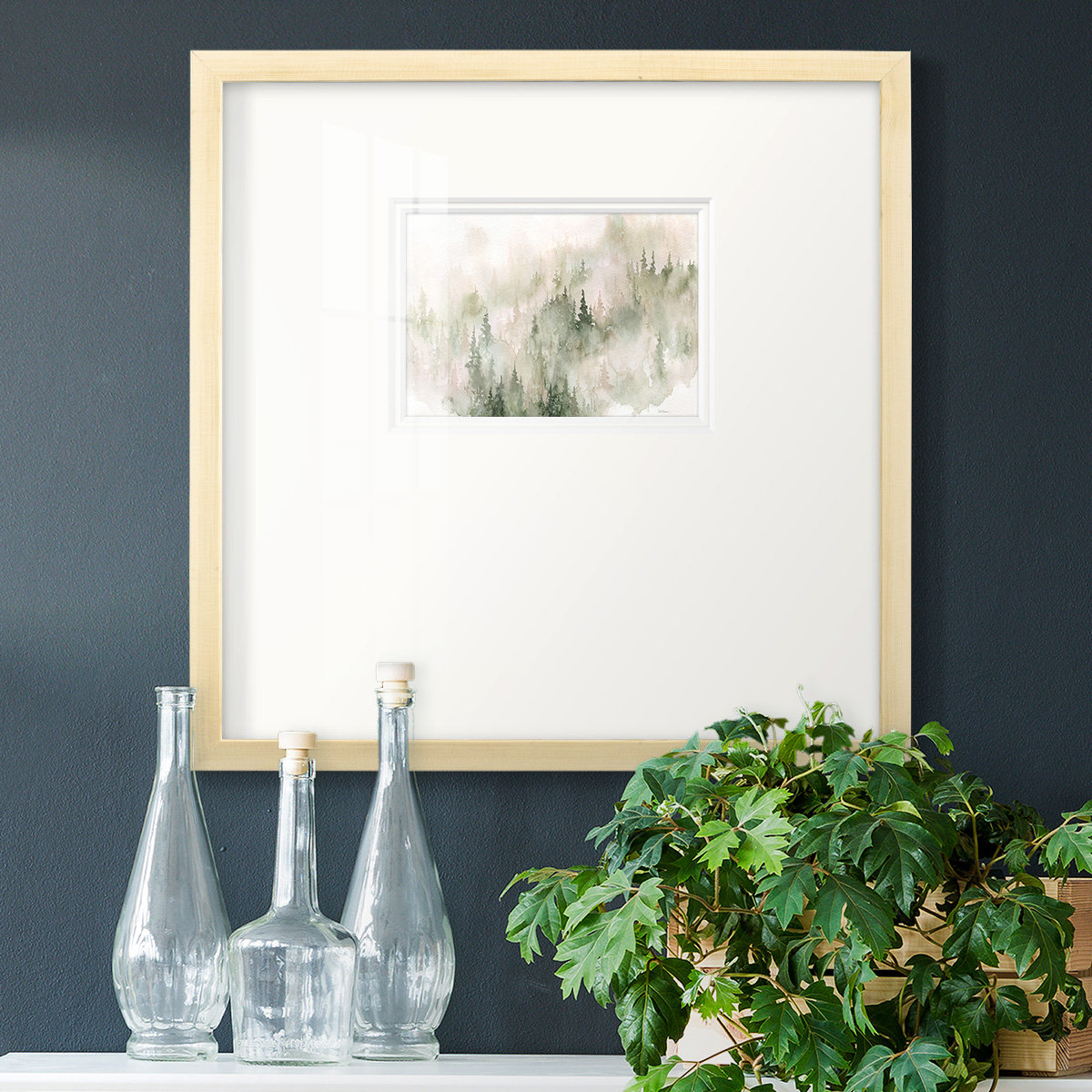 Loon Peak® Drossart Misty Mountain Sides Framed On Paper Print | Wayfair