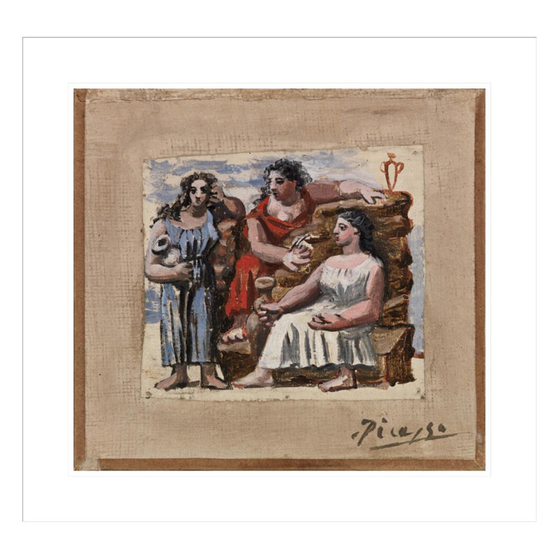 «Three Chiffres» par Pablo Picasso, impression giclée sur cadre, H 23,5 po x l 24,79 po