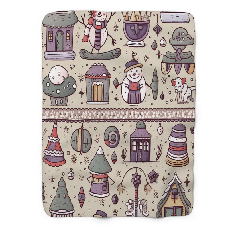Snowman Days - couverture 1 pièce, L 60 po x L 80 po