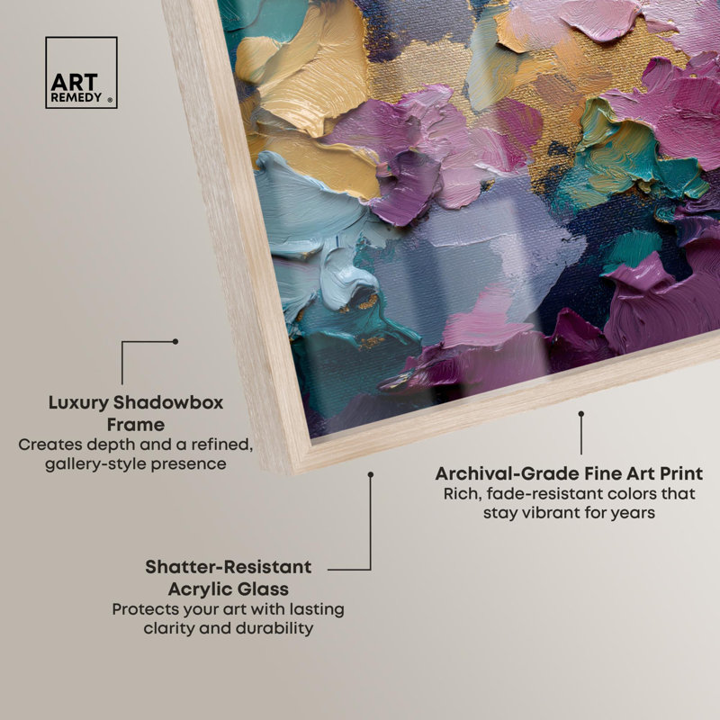 «Amethyst Geode», reproduction d'art abstrait par Art Remedy, H 25 po x l 37 po, Crème, crème