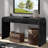Farmhouse Avey Console Table With Two Hidden Handle Drawers And Curved Edge-841026535