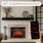 Electric Smart Fireplace with Heat-2060717018