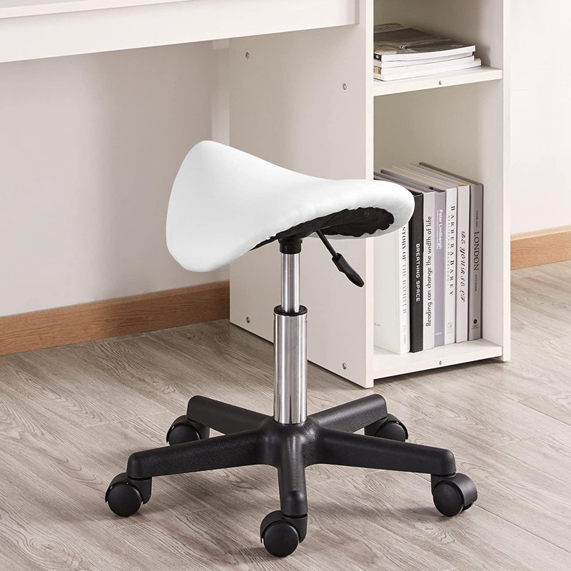 Desaun Metal Accent Stool, White