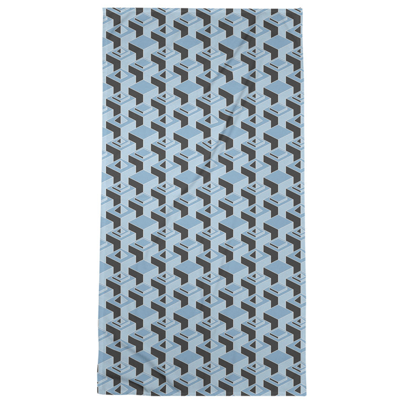 Jordao Bath Towel, Carolina/Black