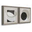 Moderniste Neutre III, ensemble de 2 reproductions d'art sur toile encadrées-1143163483-1143163484