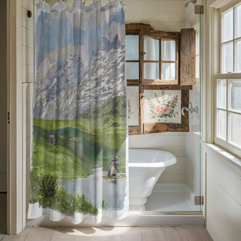 Rideau de douche Pokorny, H 74 po x l 71 po