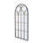 Arched Full-Length Mirror with Black and Gold Windowpane Design