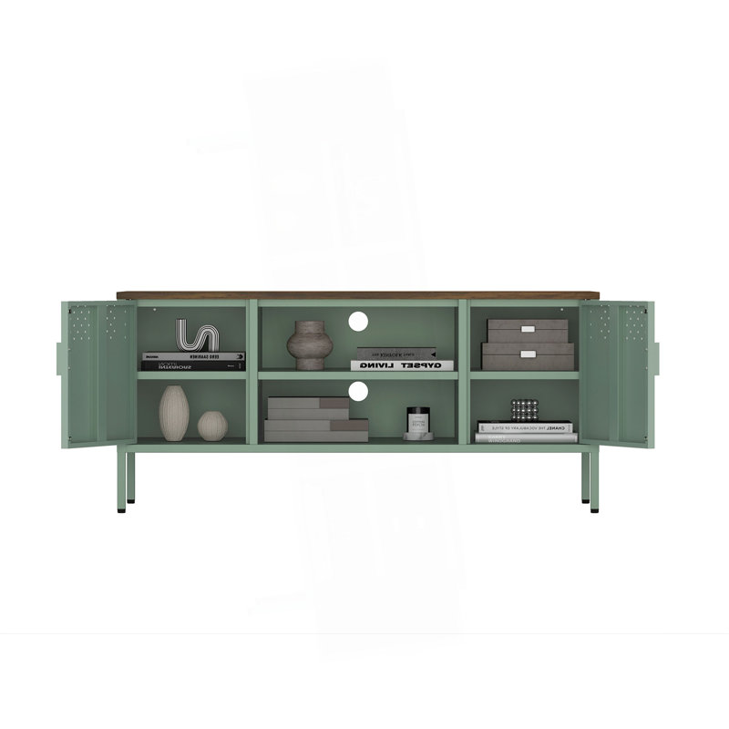Armoire de rangement familiale, Vert sauge
