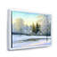 Paysage, arbres verts, peinture sur toile d'hiver-59758228-59787036