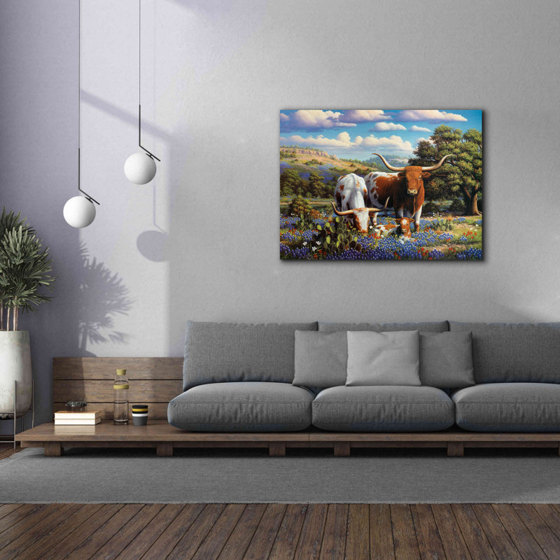 «Living Legends» par R. Hed, art mural sur toile, L 54 po x H 40 po x P 1,5 po