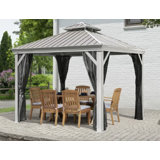 Pavillon de jardin 10 pi x 10 pi Sojag Monaco Champagne