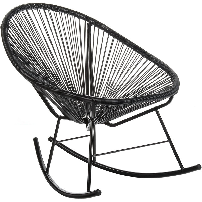 Chaise berçante Acapulco, Noir