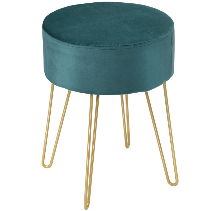 Rudd Steel Accent Stool, Green