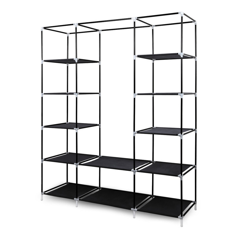 Gelb 150cm Portable Wardrobe, Black