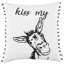 Coussin noir et blanc