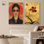 Urban Samurai Set Canvas Print Modern Livingroom Art Set by Art Remedy, Black Frame, 16 x 24