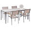 Chryssa 4 - Person Patio Dining Set with Rectangular Table-1395290588