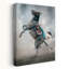 Wild Rodeo Moment Dramatic Contemporary Horse Architecture Wall Art Print 1 Piece Wrapped Canvas Wall Art-1570266514