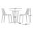 Anautica 2 - Person Teak Patio Dining Set with Round Table-1841632509