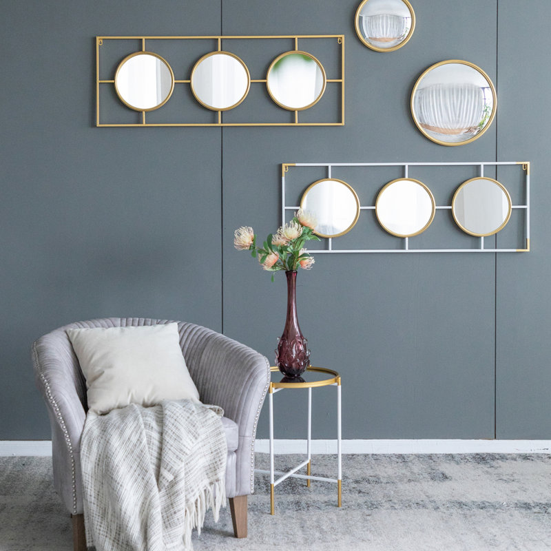 3 Mirror Piece Wall Mirror, Home Wall Decor for Bedroom Living Room